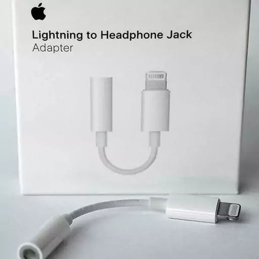 جک ایفون اپل رابط آیفون اورجینال سرکارتونی ساخت ویتنام جک تبدیل آیفون (lightning) به 3.5 AUX