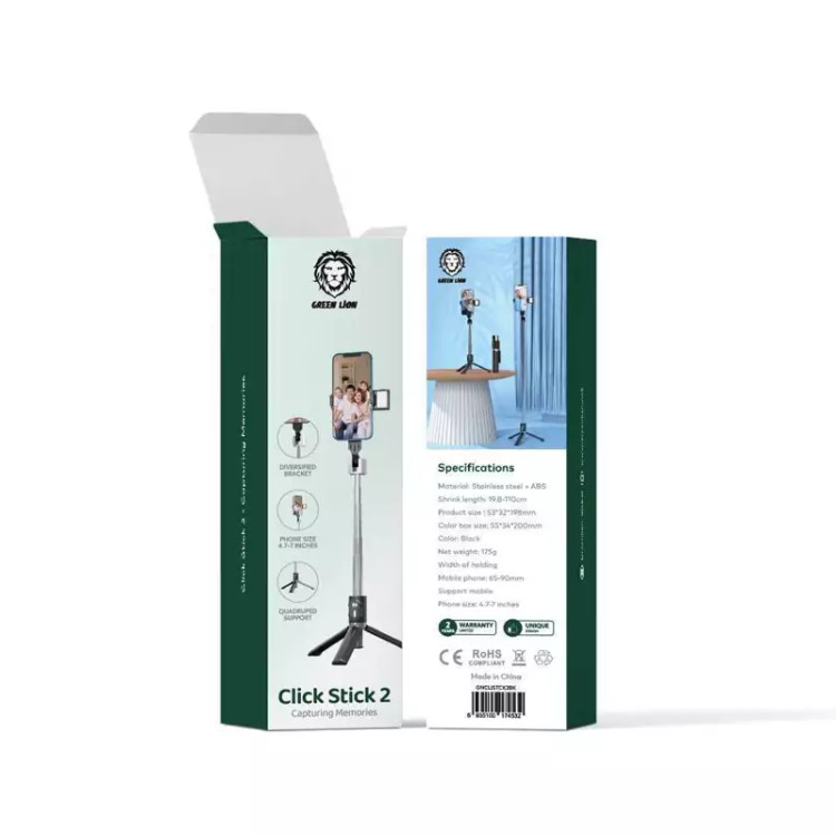 مونوپاد و پایه نگه دارنده کلیک استیک 2 گرین لاین Green Lion Click Selfie Stick 2