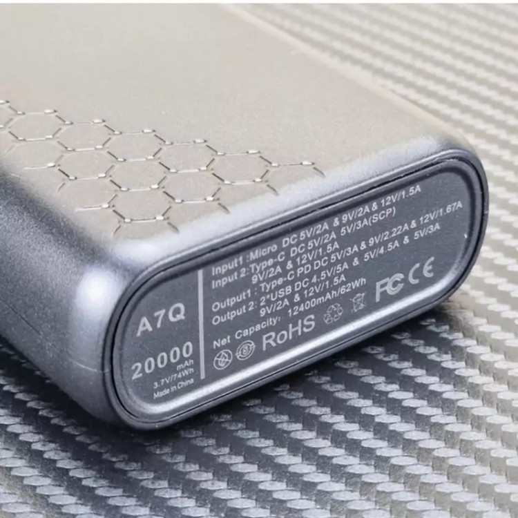 پاور بانک کانفلون مدل A7Q ظرفیت 20000 میلی آمپر ا Konfulon A7Q Power Bank 20000mAh