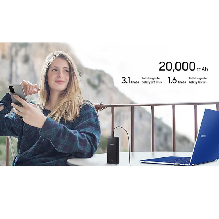 پاوربانک سامسونگ مدل EB-P5300 ظرفیت 20000 میلی آمپر اورجینال با گارانتی