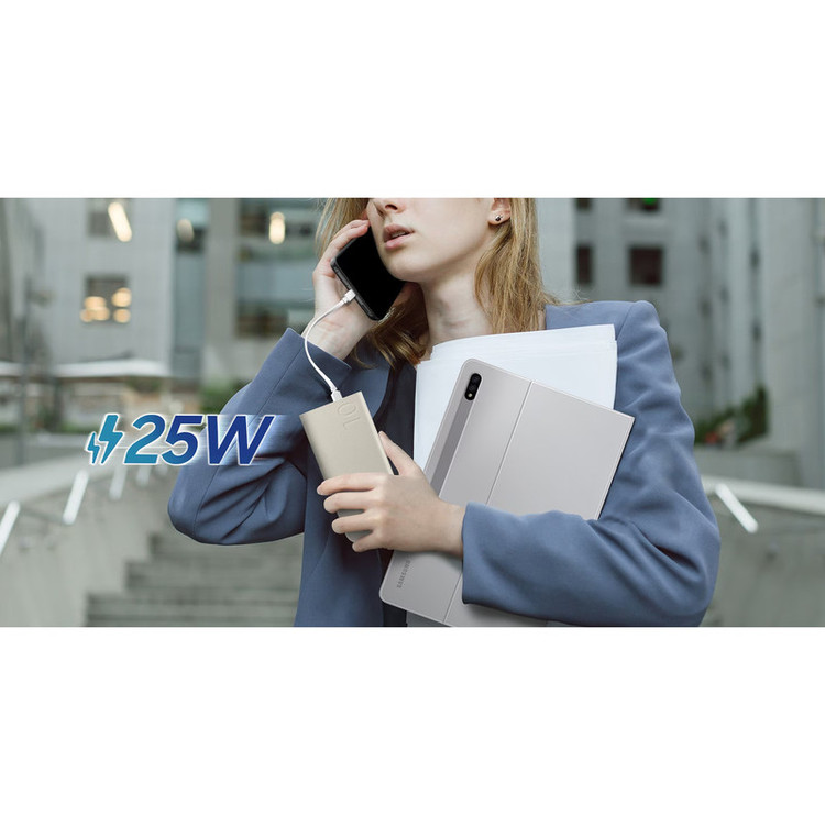 پاوربانک سامسونگ مدل EB-P3400 ظرفیت 10000 میلی آمپر 25وات اورجینال با گارانتی