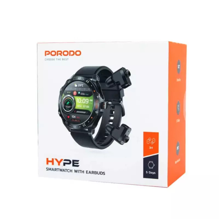 ساعت هوشمند اورجینال پرودو مدل PORODO HYPE SMARTWATCH با گارانتی 18 ماهه (اصلی)