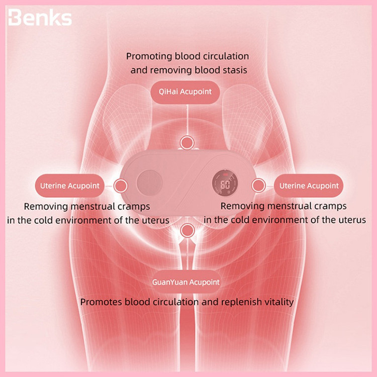 دستگاه ماساژور و گرم کننده شکم بنکس قاعدگی مدل HEATING PAD