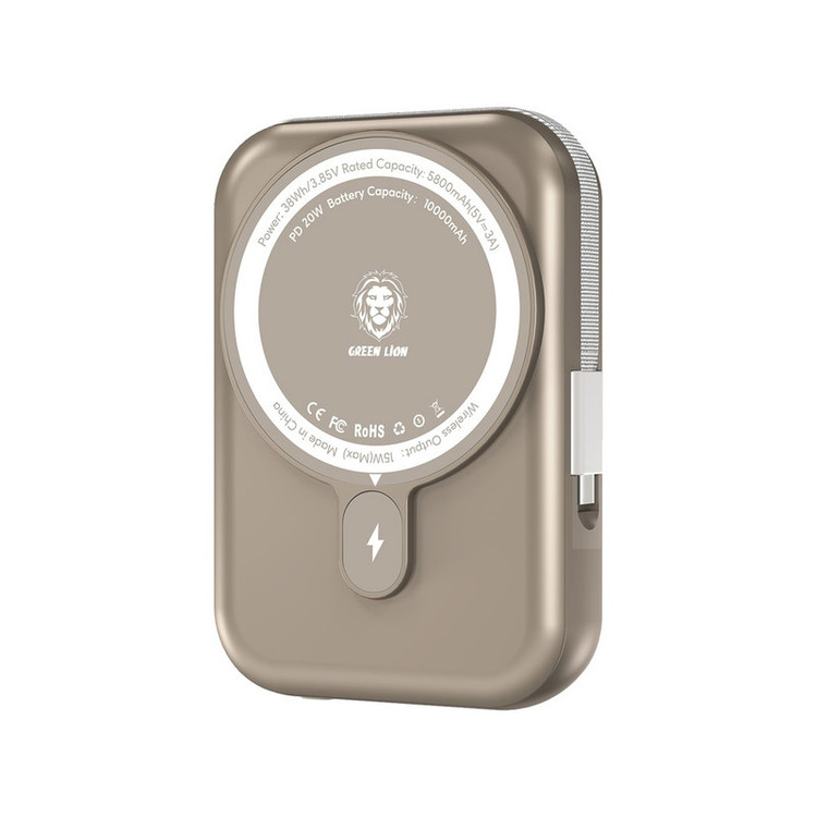 پاوربانک گرین لاین مدل monoco magsafe ظرفیت 20000میلی آمپر