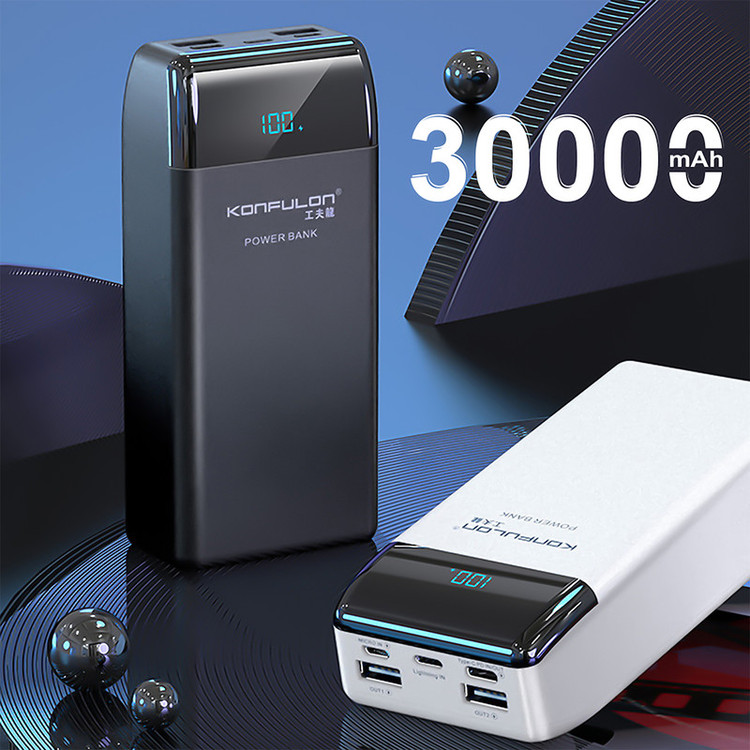 پاوربانک کانفلون مدل P30Q ظرفیت 30000 میلی آمپر ساعت